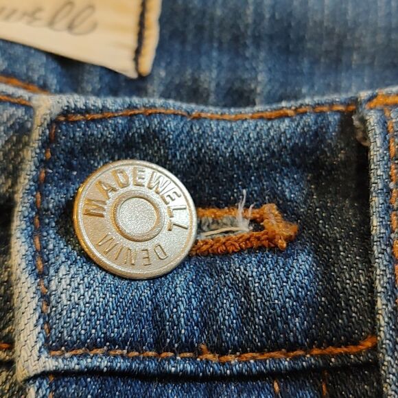 Madewell High Rise Skinny Crop Denim Blue Jean Size 25 - Picture 14 of 14